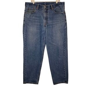 Levi Strauss Co 560 Mens Jeans 38x30 Relaxed Fit Blue Denim Distressed Baggy